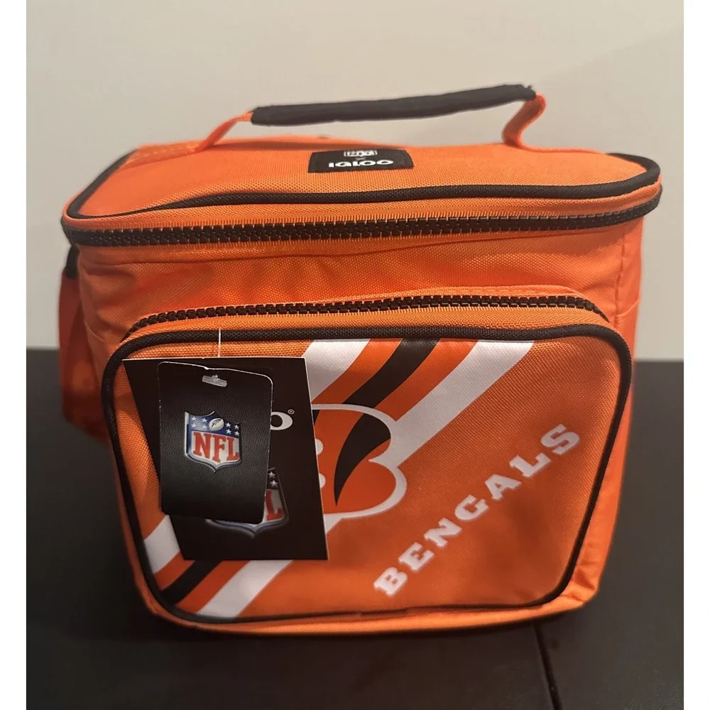 NWT IGLOO Cincinnati Bengals Square‎ Lined 4-Pack Cooler